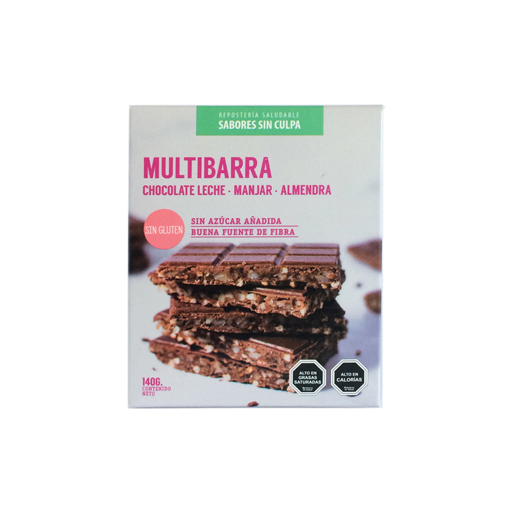 Multibarra - Chocolate de Leche, Manjar y Almendra